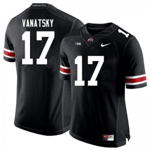 NCAA Ohio State Buckeyes Men's #17 Danny Vanatsky Black Nike Football College Jersey DZF1545SU